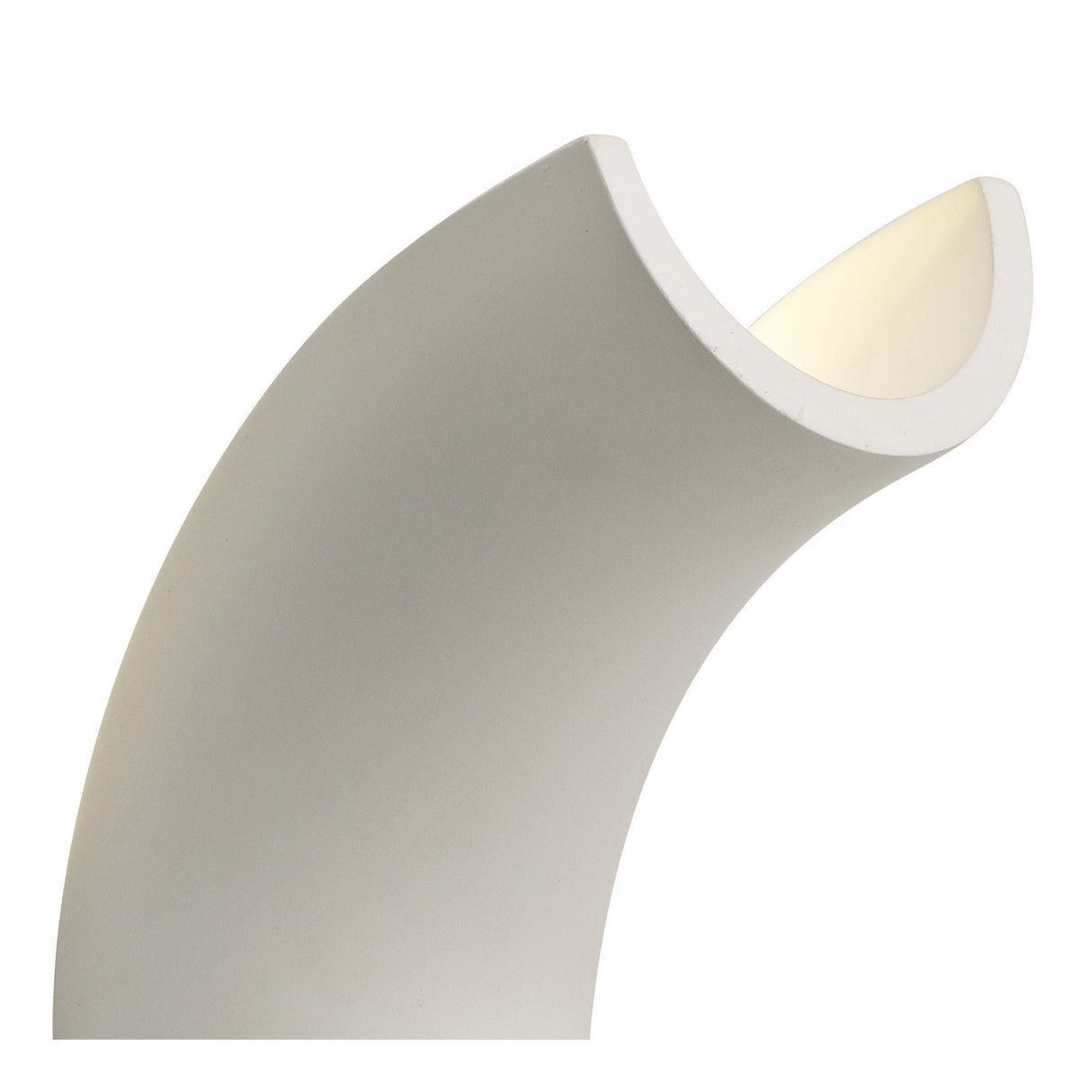 Modern Gypsum Wall Uplighter, Integrated LED, Warm White, Paintable Finish, 3-Year Warranty