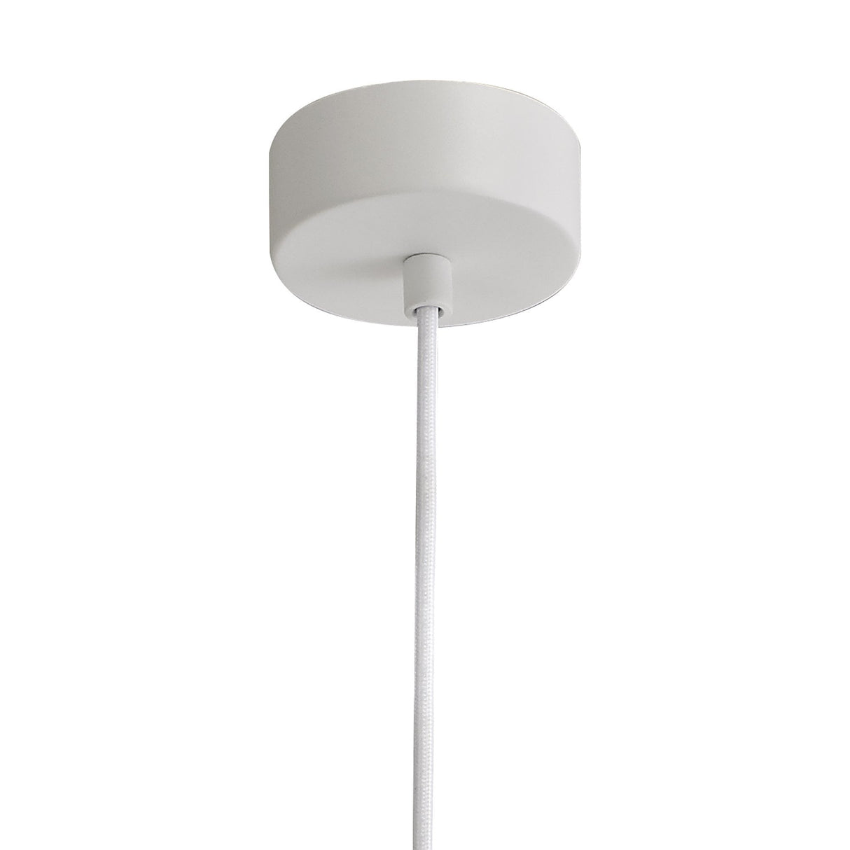 White Paintable Gypsum Pendant Lamp with Polished Chrome Accents