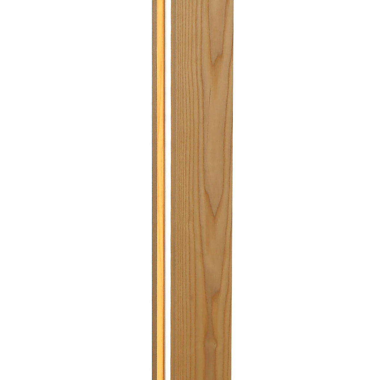 Elegant Medium Oak LED Floor Lamp with Frosted Shade, 3000K Warm White, 3-Year Warranty