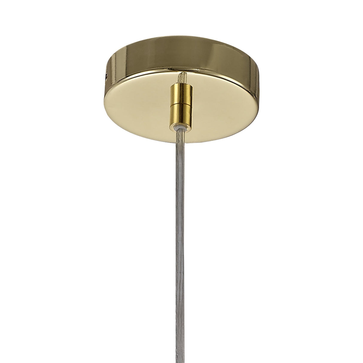 Elegant Curved Brass Pendant Light, E27 Socket