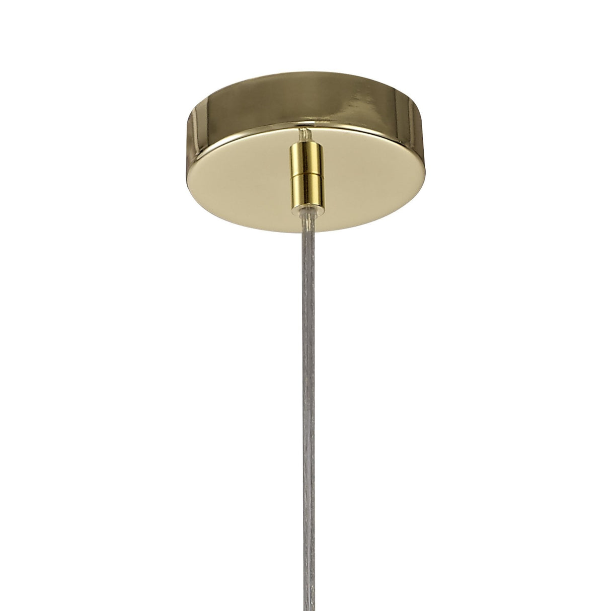 Gleaming Brass Elliptical Pendant Light - E27 Socket