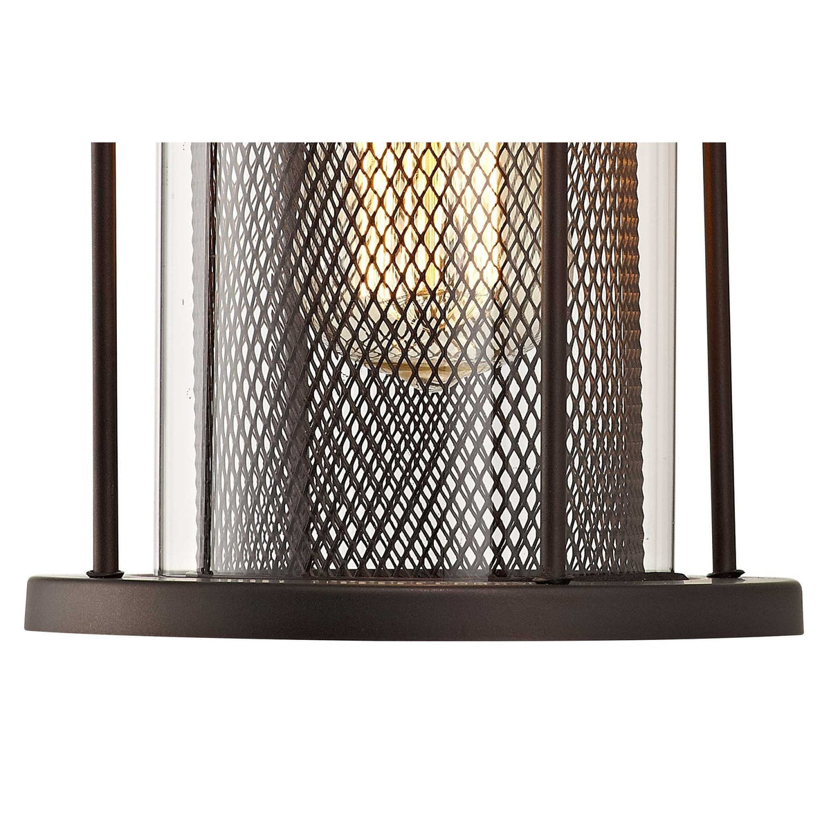 Antique Bronze Wall Lantern with Clear Glass, E27 Socket, IP54, 2-Year Warranty
