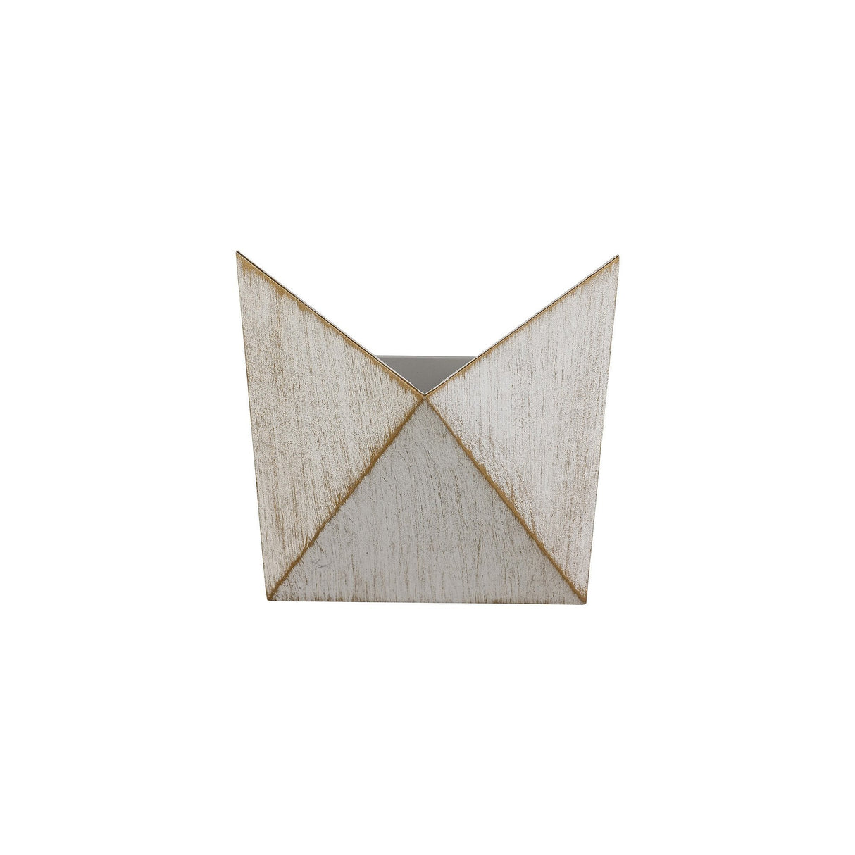 Contemporary Wall Lamp, 7W LED, Warm Glow 3000K, 610lm, IP54, White and Gold Finish, 3-Year Warranty