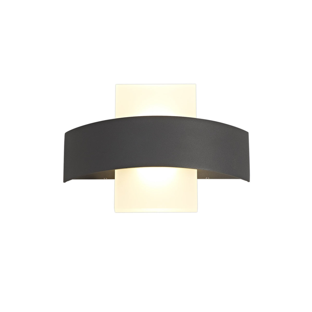 Dual Beam LED Wall Lamp, 2 x 5W, 3000K, 850lm, Weatherproof Anthracite, 3-Year Warranty