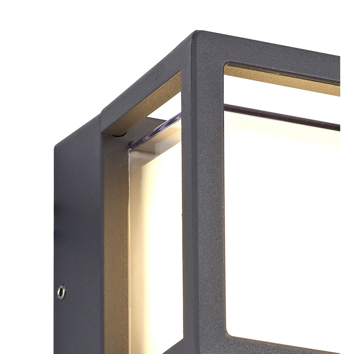 Modern Square LED Downlight, 6W, 3000K Warm White, 360lm, IP54, Anthracite Finish, 3-Year Warranty