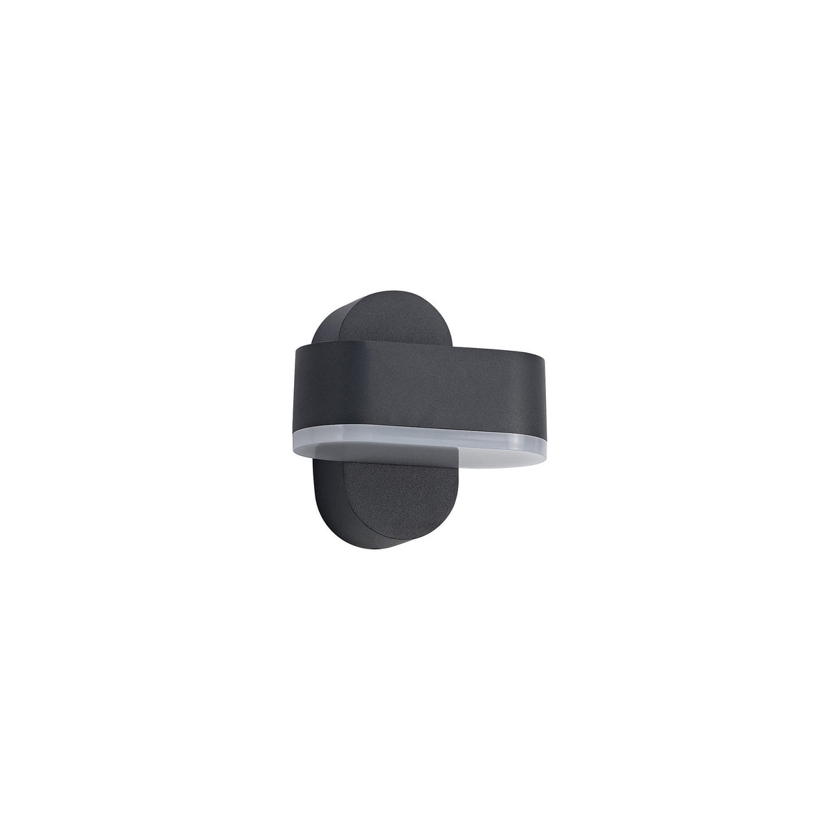 1-Light Adjustable Anthracite Wall Lamp, 6W LED, Warm White 3000K, 400lm, IP54, 3-Year Warranty