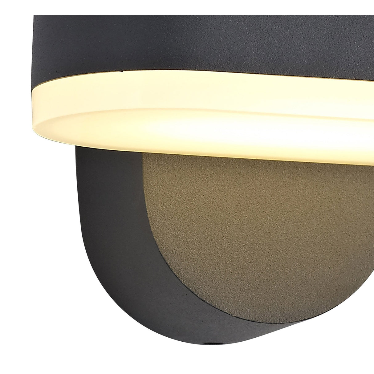 1-Light Adjustable Anthracite Wall Lamp, 6W LED, Warm White 3000K, 400lm, IP54, 3-Year Warranty