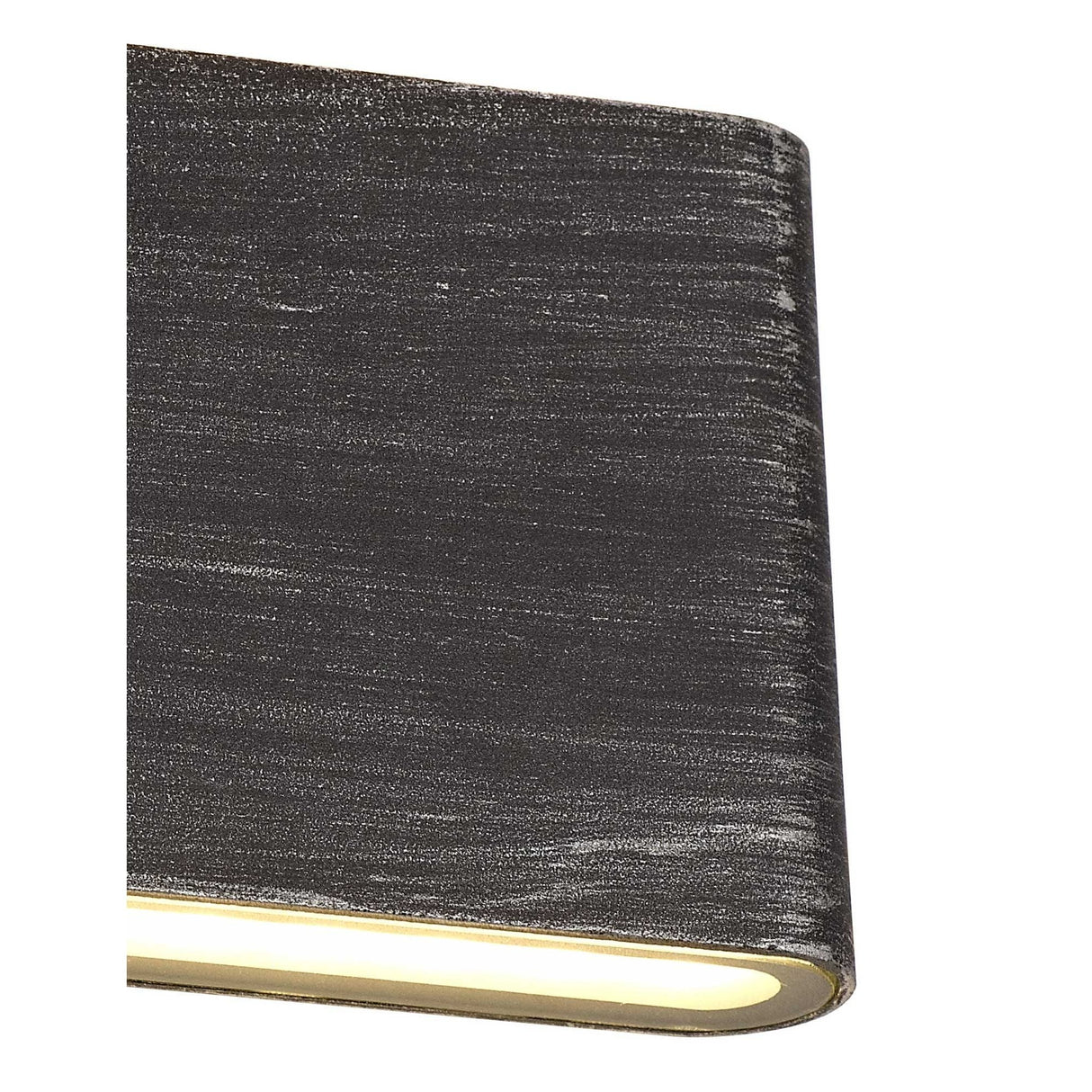 Dual Beam Contemporary Wall Light, 12W LED, 3000K, 630lm, IP54, Black/Silver Finish, 3-Year Warranty