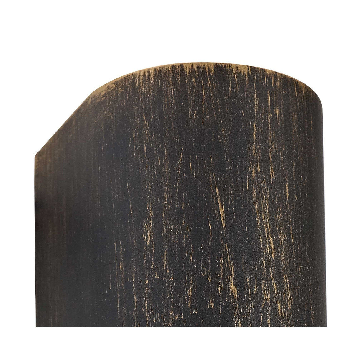 Elegant Black and Gold Curved Wall Sconce with Clear Shade, 2 x GU10, IP54