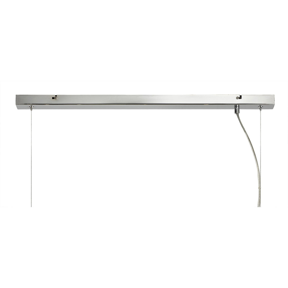 Elegant 7-Light Pendant with Polished Chrome and Smoked Glass Finish