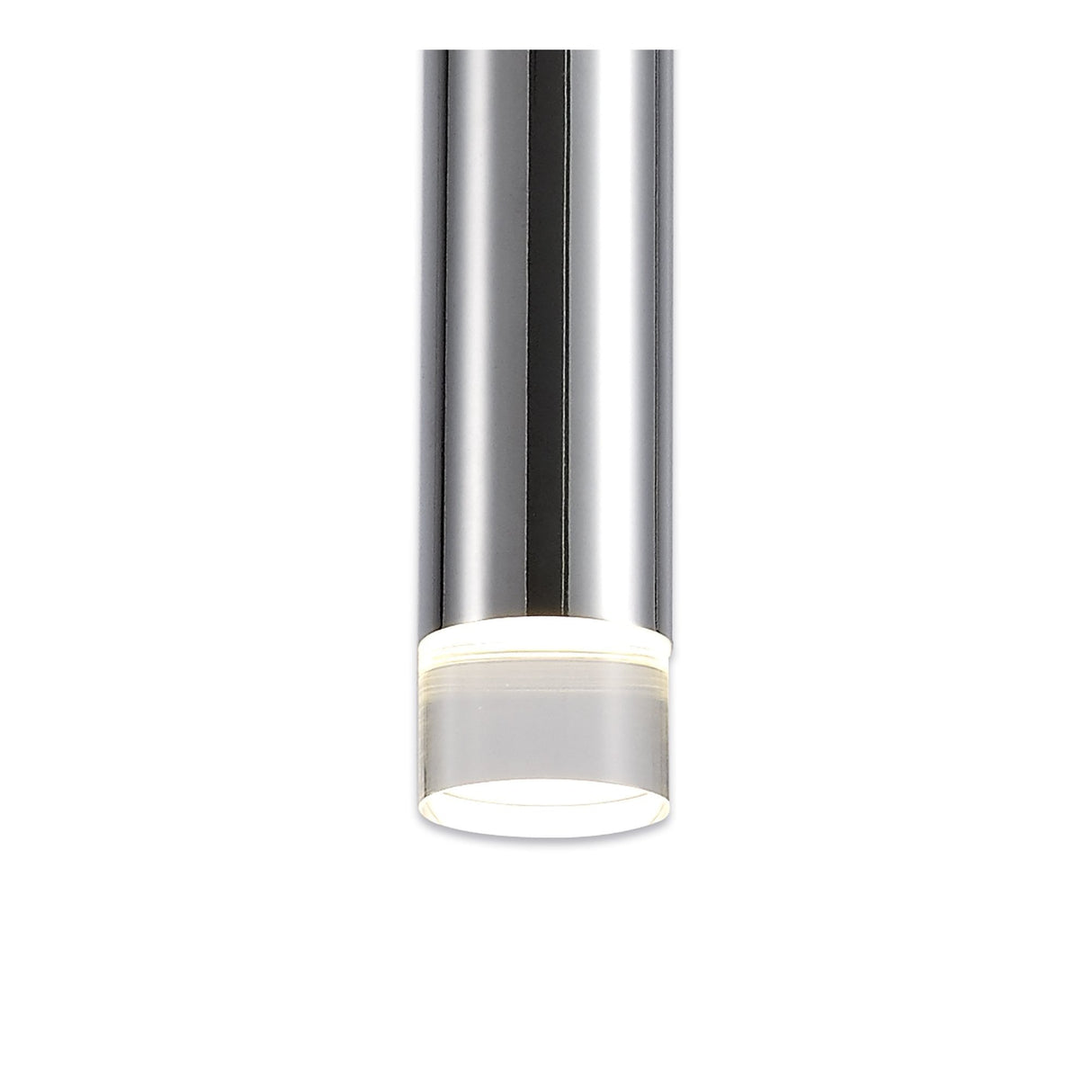 Polished Chrome LED Pendant Light with Clear/Frosted Shade, 3000K Warm White