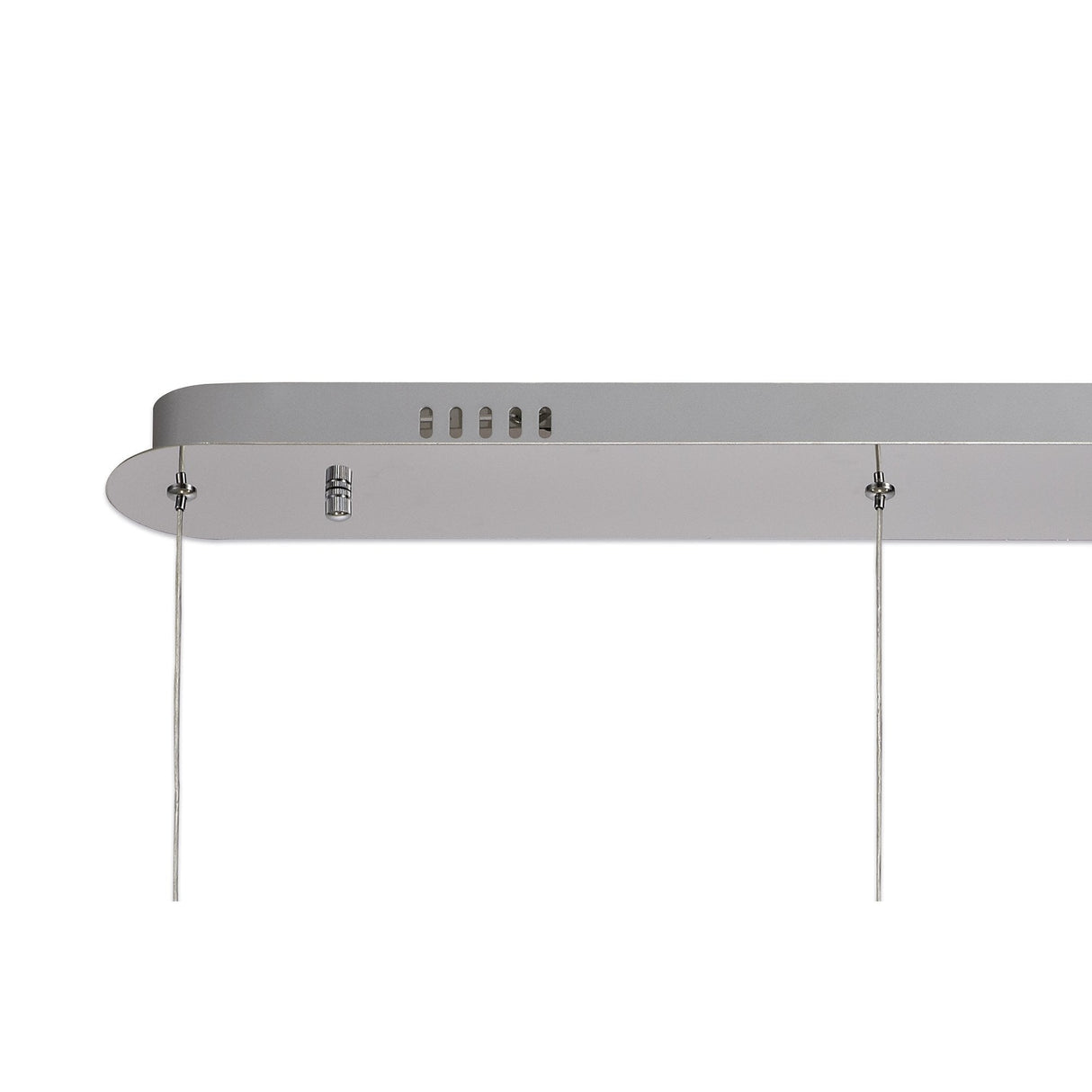 Polished Chrome Linear Pendant with Clear/Frosted Shades, 3 x 5W LED, 3000K Warm White, 3-Year Warranty