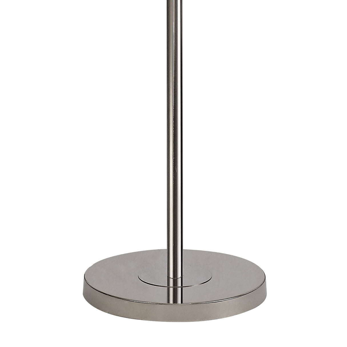 Polished Nickel 3-Light Floor Lamp with Clear Crystal Accents