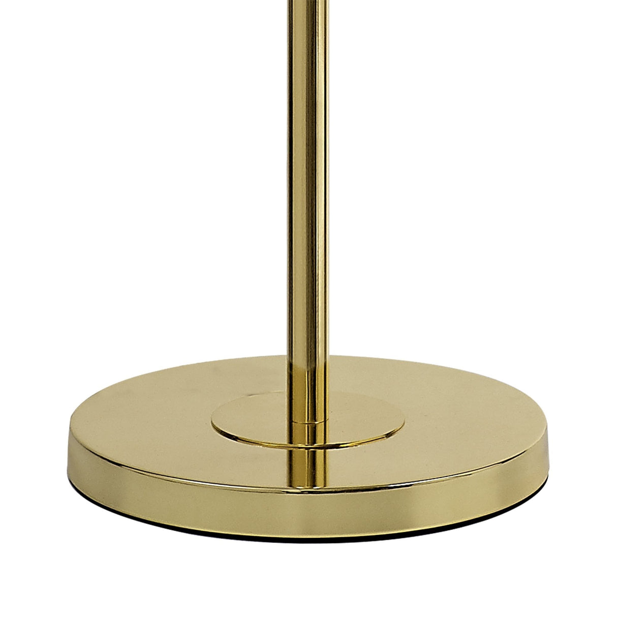 Elegant Polished Gold Floor Lamp with Crystal Accents