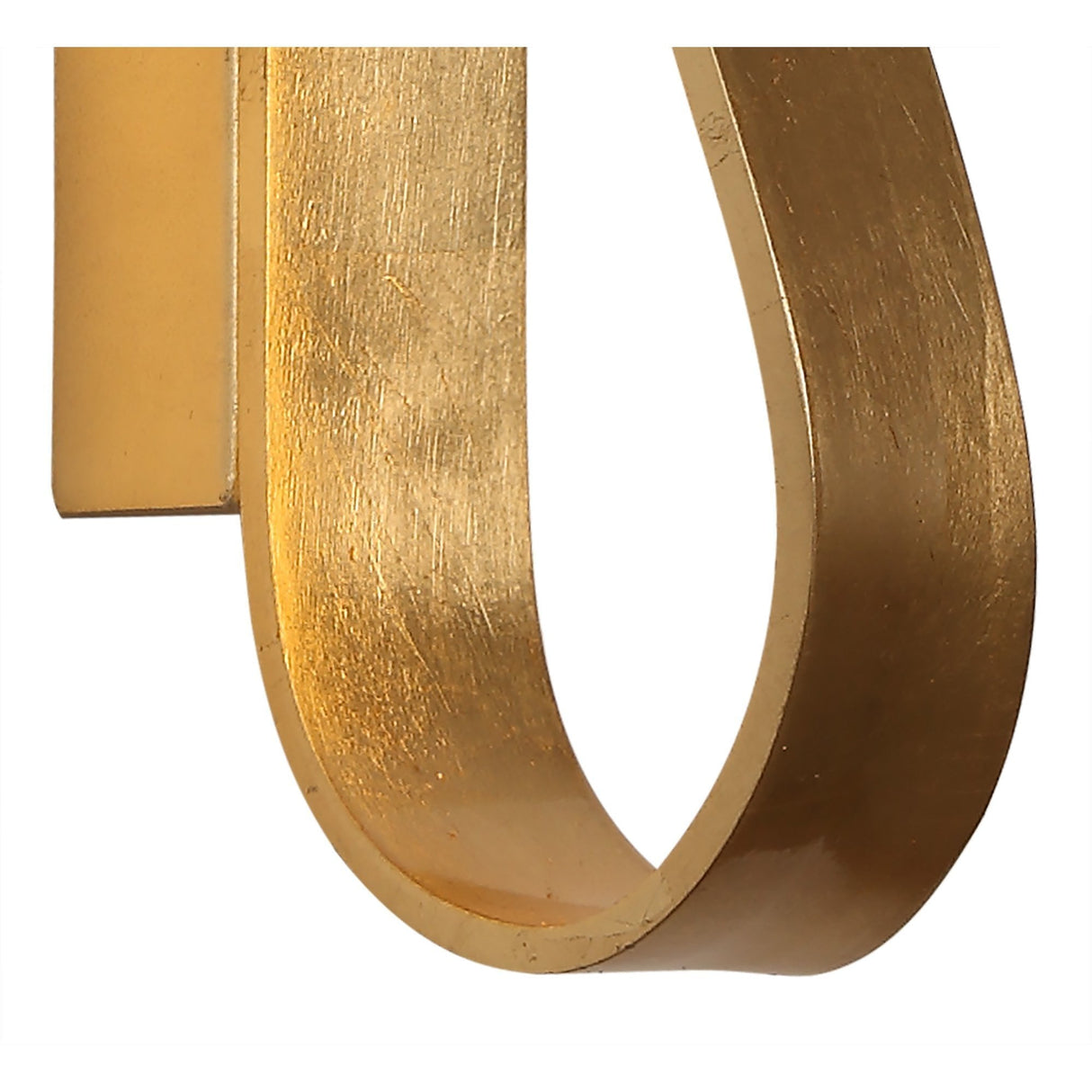 Elegant Gold Leaf Wall Sconce with Frosted Shade - 12W LED, Warm White, 3-Year Warranty