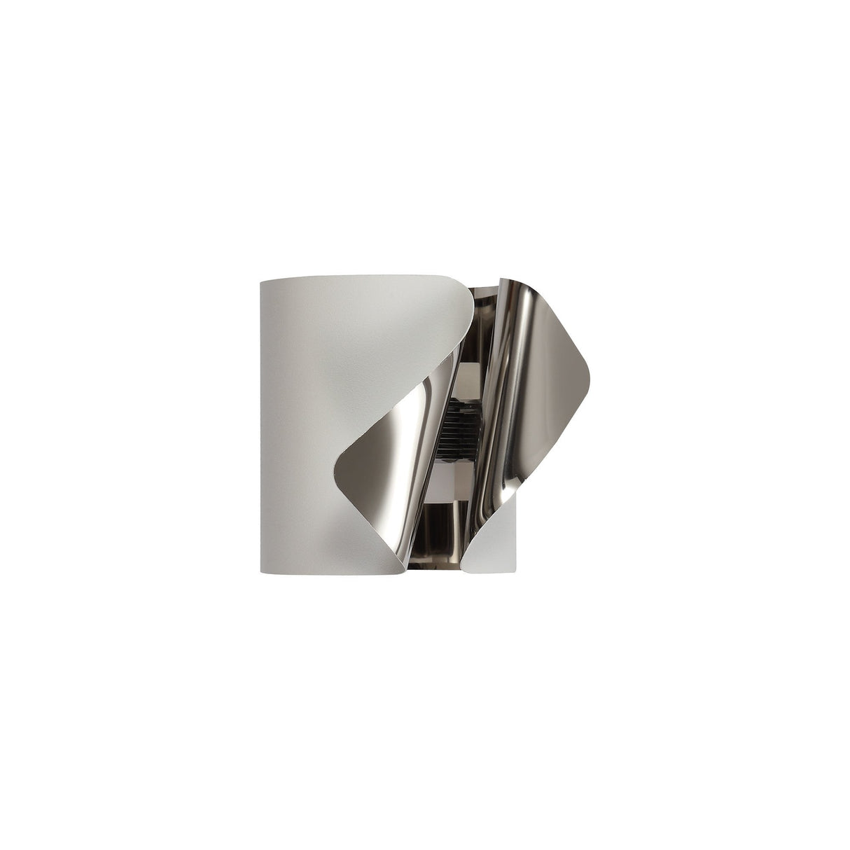 Contemporary Wall Lamp, LED 7W, Warm White 3000K, Sand White & Chrome Finish, 3-Year Warranty