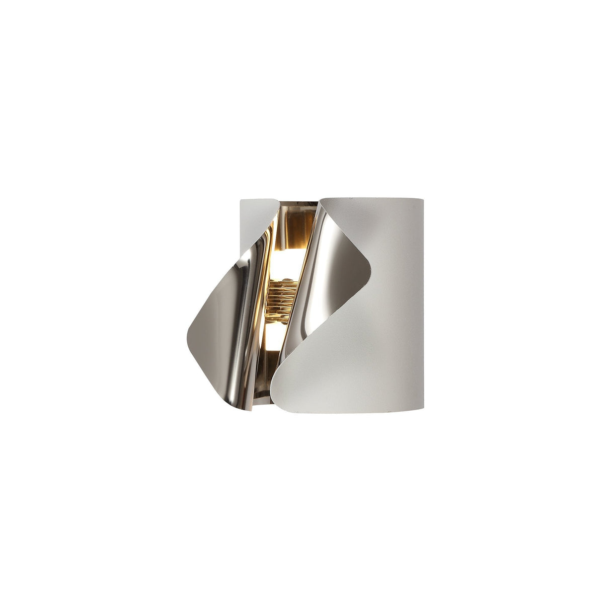 Contemporary Wall Lamp, LED 7W, Warm White 3000K, Sand White & Chrome Finish, 3-Year Warranty