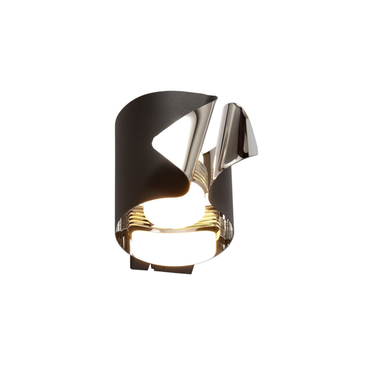 Modern Wall Sconce, 7W LED, Warm White 3000K, Sand Anthracite & Chrome Finish, 3-Year Warranty