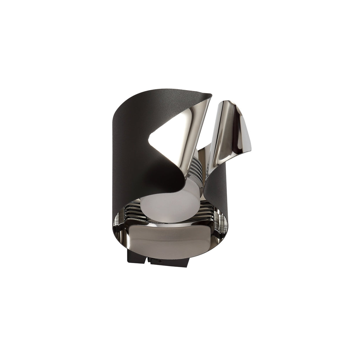 Modern Wall Sconce, 7W LED, Warm White 3000K, Sand Anthracite & Chrome Finish, 3-Year Warranty