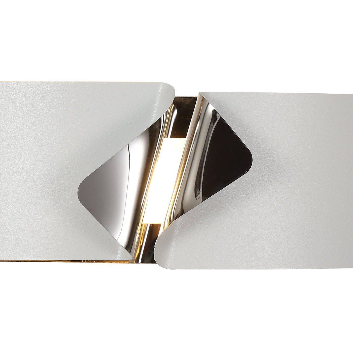 Elegant LED Wall Light - Sand White & Polished Chrome Finish, 3000K Warm White, 700lm, 3-Year Warranty