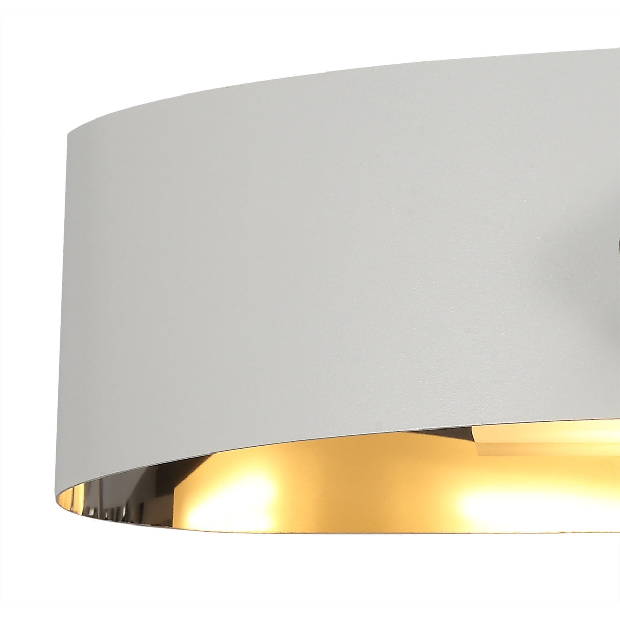 Elegant LED Wall Light - Sand White & Polished Chrome Finish, 3000K Warm White, 700lm, 3-Year Warranty