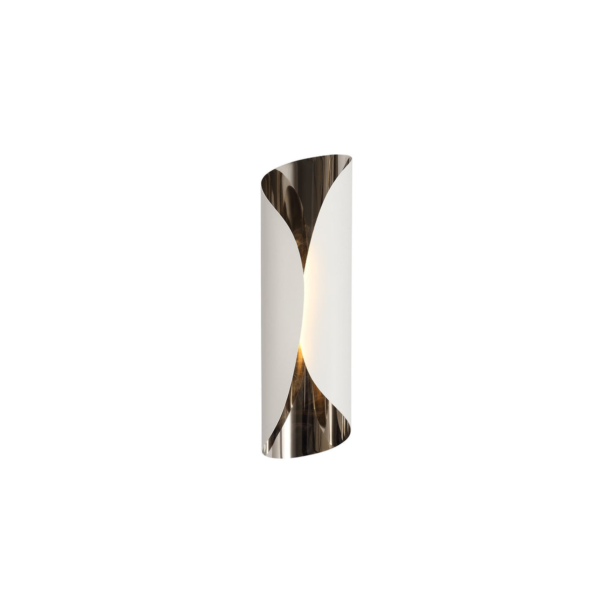Modern Wall Lamp with Integrated LED, 3000K Warm White, Sand White & Chrome Finish