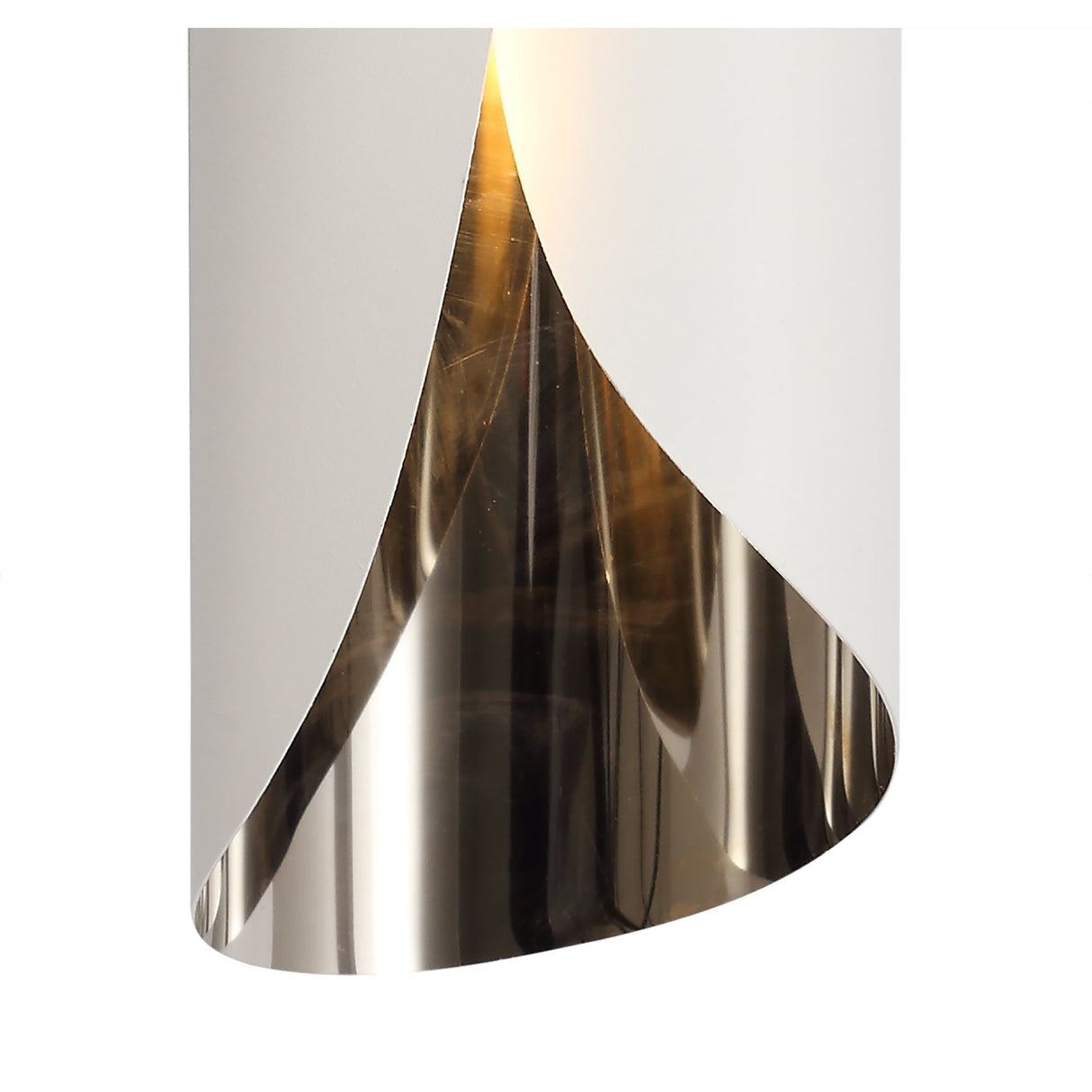 Modern Wall Lamp with Integrated LED, 3000K Warm White, Sand White & Chrome Finish