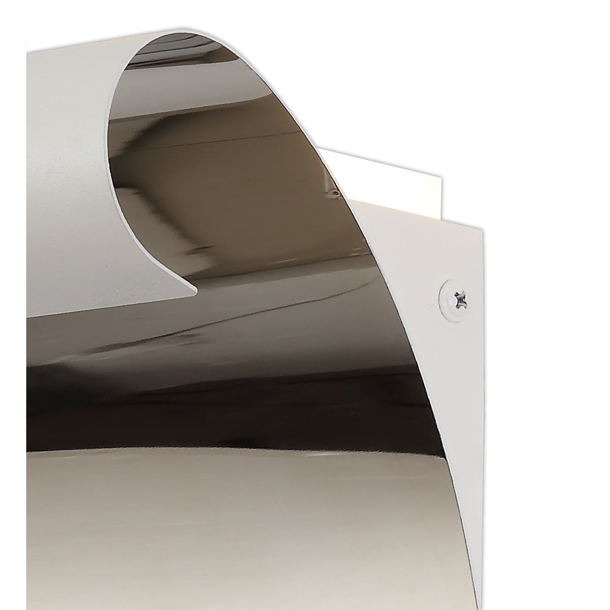 Modern Wall Light with Integrated LED, Sand White & Chrome Finish, 3000K Warm Glow, 3-Year Warranty