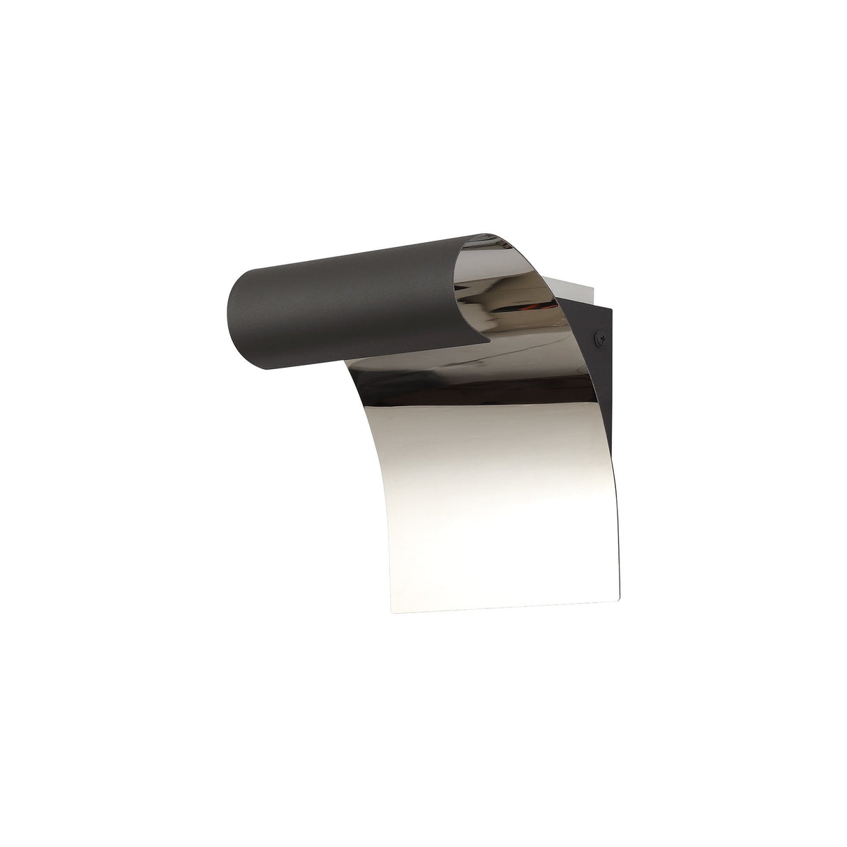 Modern Wall Lamp with Integrated 8W LED, Sand Anthracite & Polished Chrome Finish, 3000K Warm White, 560 Lumens, 3-Year Warranty