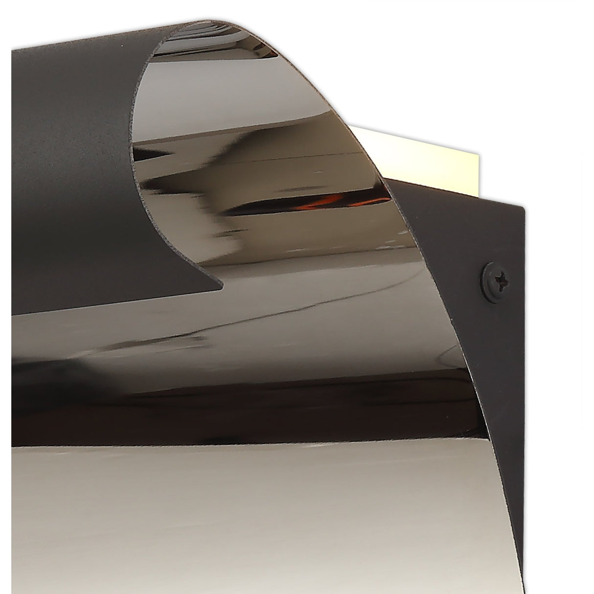 Modern Wall Lamp with Integrated 8W LED, Sand Anthracite & Polished Chrome Finish, 3000K Warm White, 560 Lumens, 3-Year Warranty