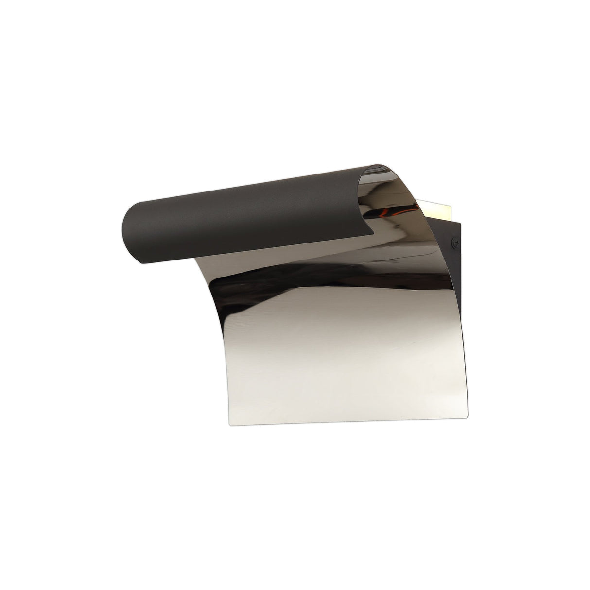 Contemporary Sand Anthracite Wall Lamp with Frosted Shade, 12W LED, 3000K Warm Light, 840lm