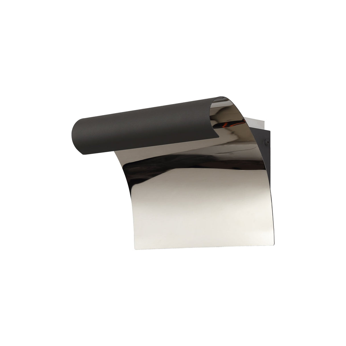 Contemporary Sand Anthracite Wall Lamp with Frosted Shade, 12W LED, 3000K Warm Light, 840lm