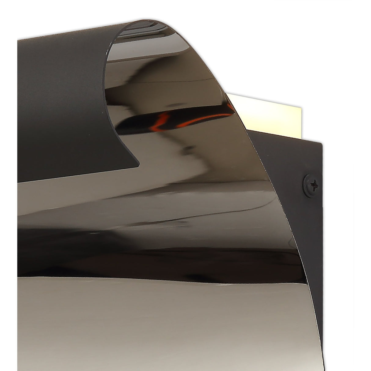 Contemporary Sand Anthracite Wall Lamp with Frosted Shade, 12W LED, 3000K Warm Light, 840lm