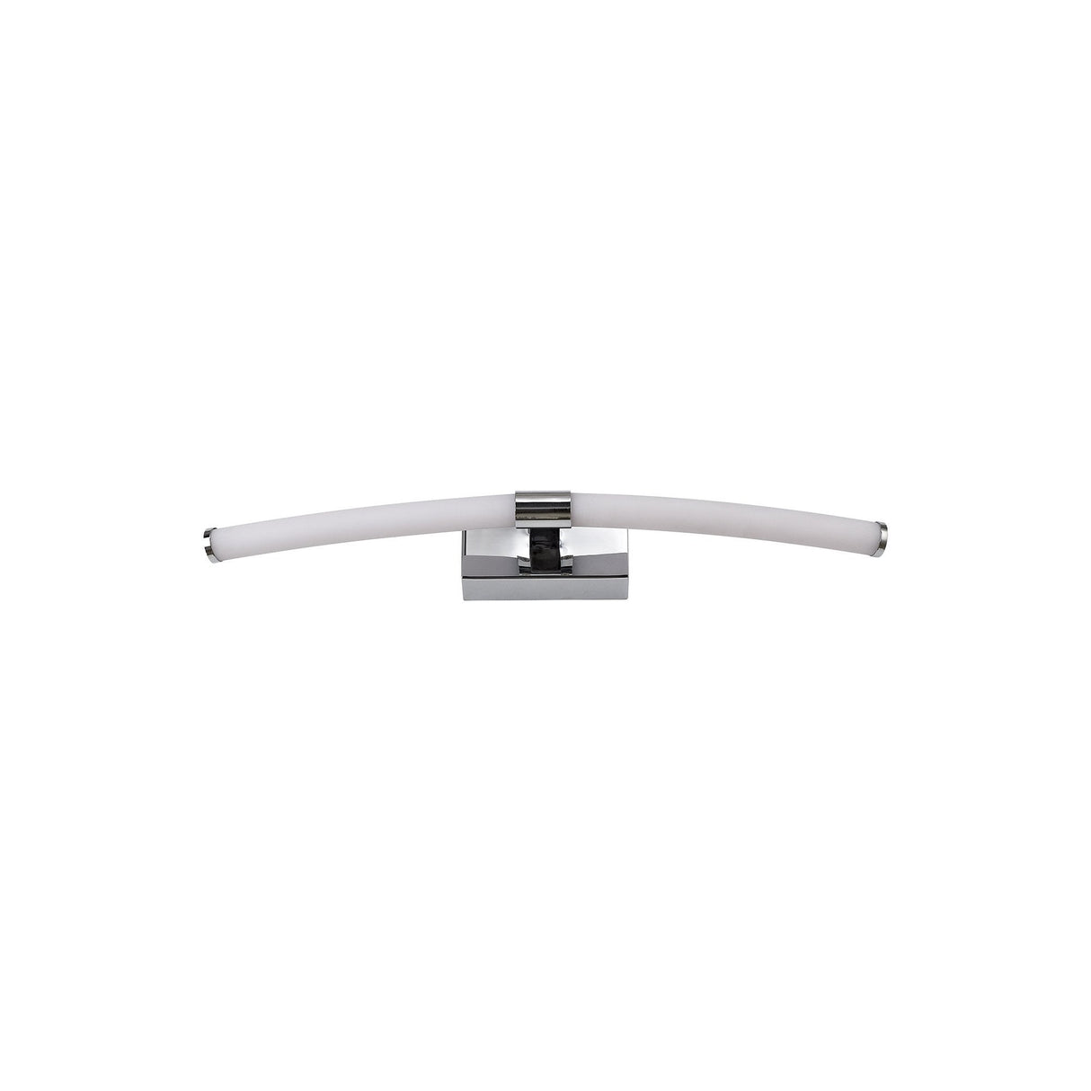 Sleek Polished Chrome Wall Lamp with Integrated LEDs, 3000K Warm Light, IP44