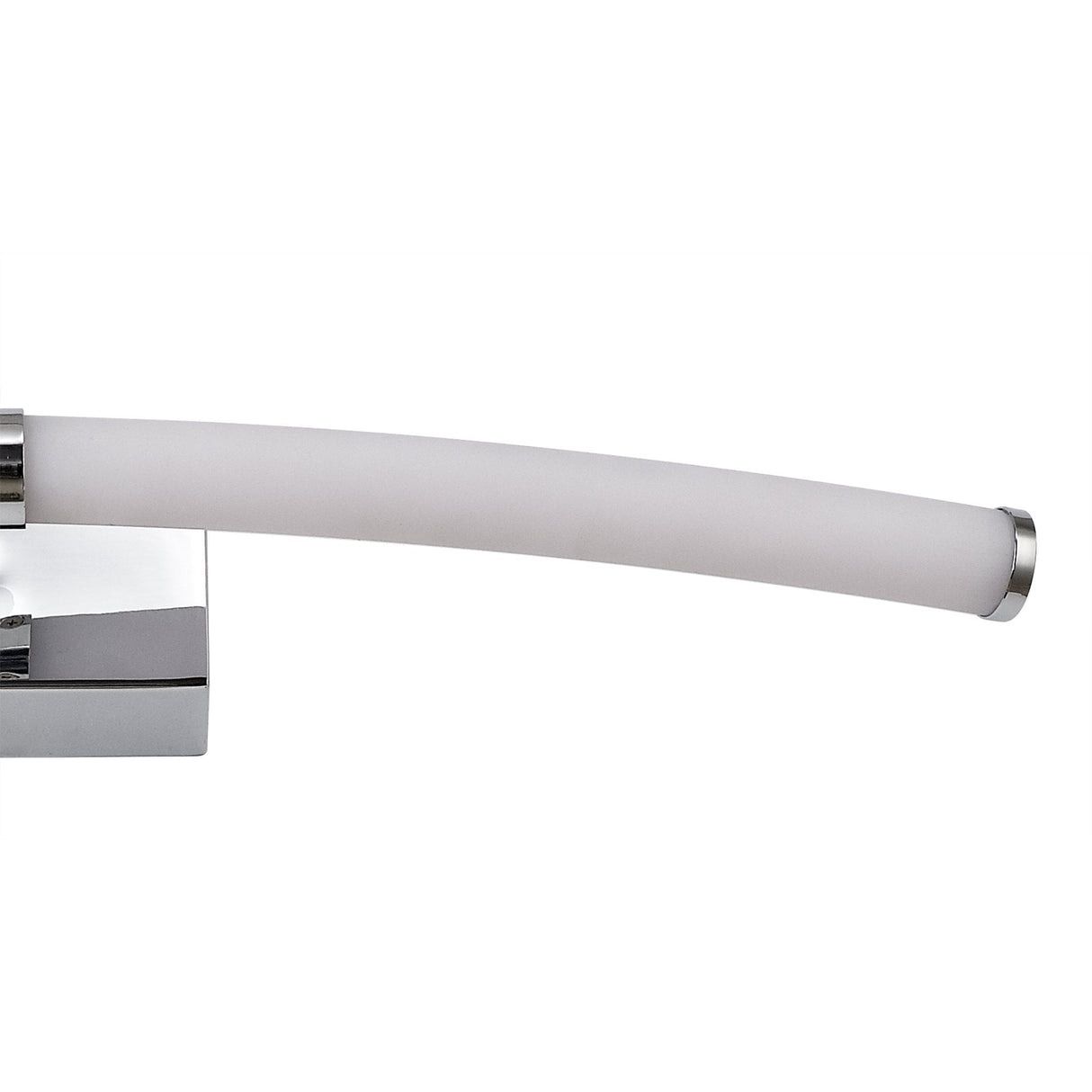 Sleek Polished Chrome Wall Lamp with Integrated LEDs, 3000K Warm Light, IP44