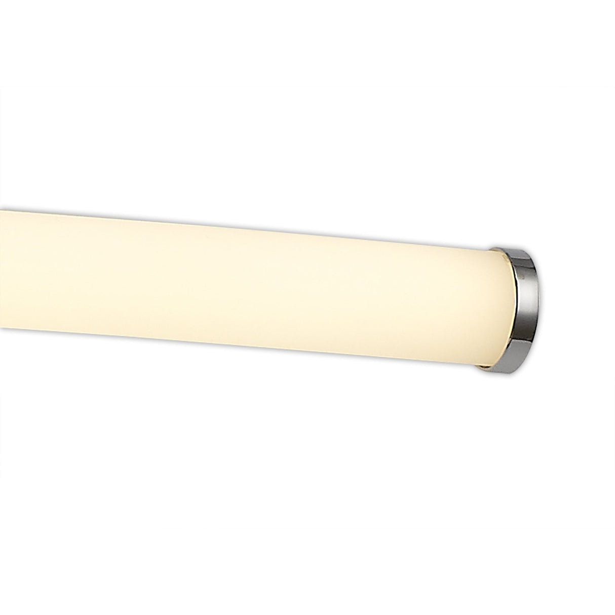 Modern Polished Chrome Wall Lamp with Opal Shade, 2x6W LED, 3000K, 840lm, IP44, 3-Year Warranty
