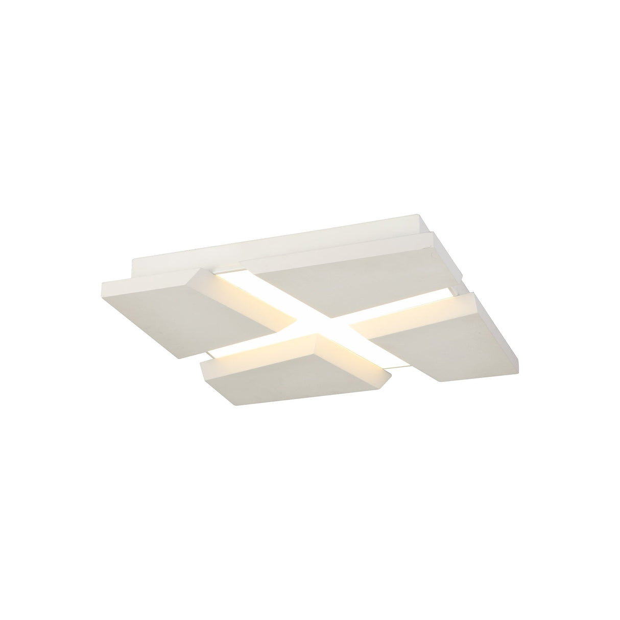 Modern Sand White Flush Ceiling Light with Integrated LED, 3500lm, 3-Year Warranty