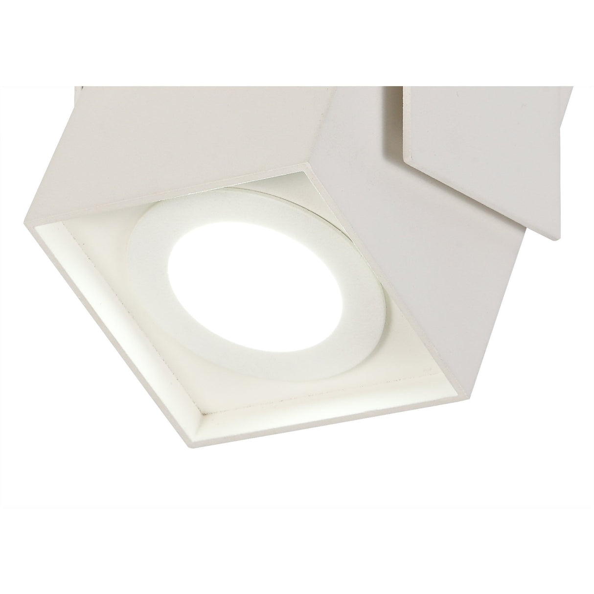 Versatile Adjustable Spotlight, Sand White Finish, GU10 Compatible