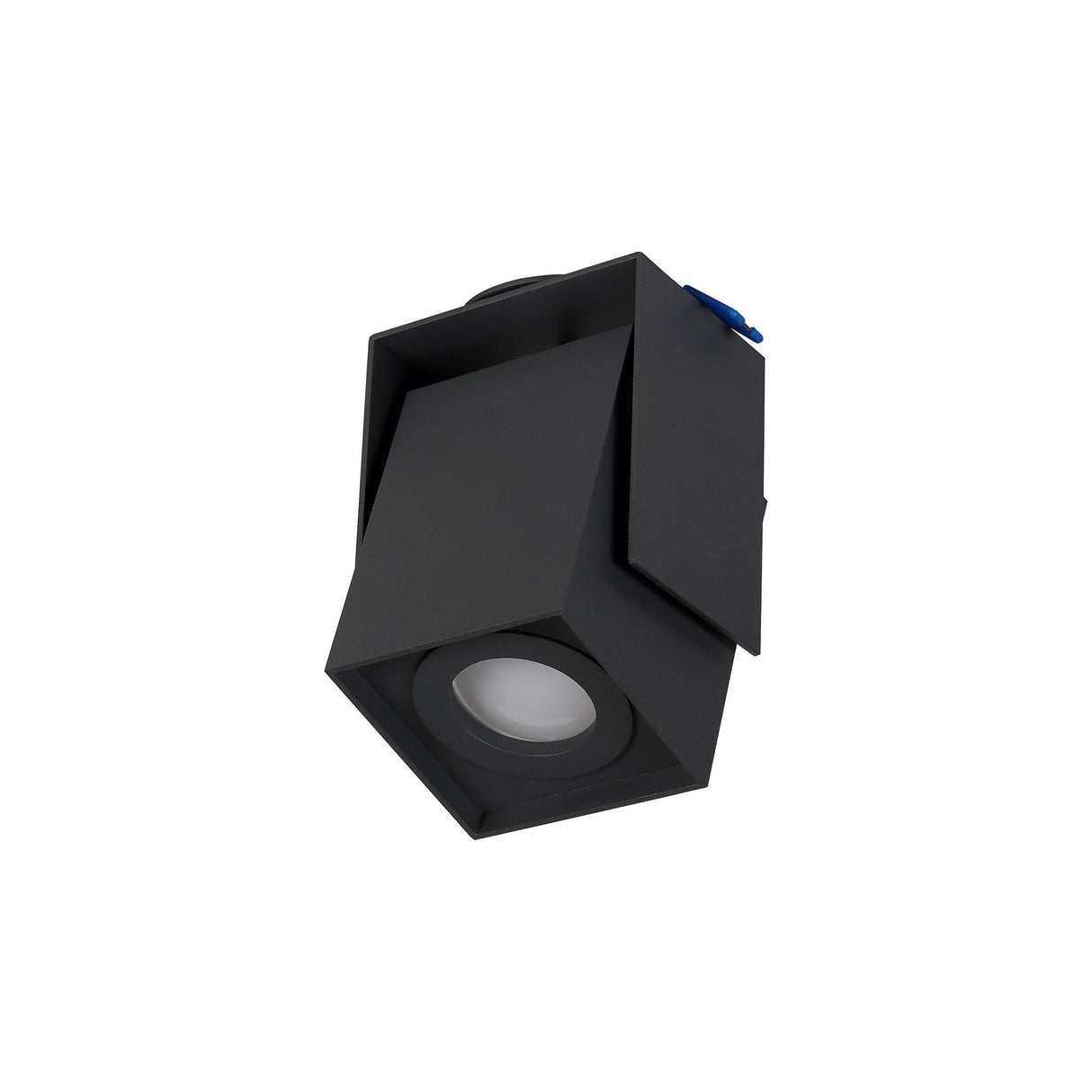 Modern Anthracite Adjustable Square Spotlight - GU10, 62mm Cut Out