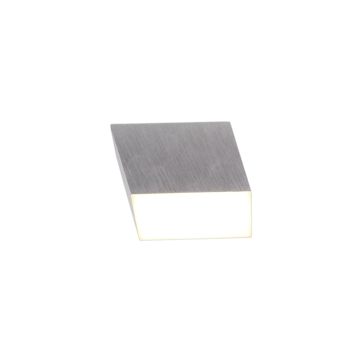 9cm Square LED Spotlight, 10W, Warm White 3000K, Satin Aluminium Finish, 3-Year Warranty