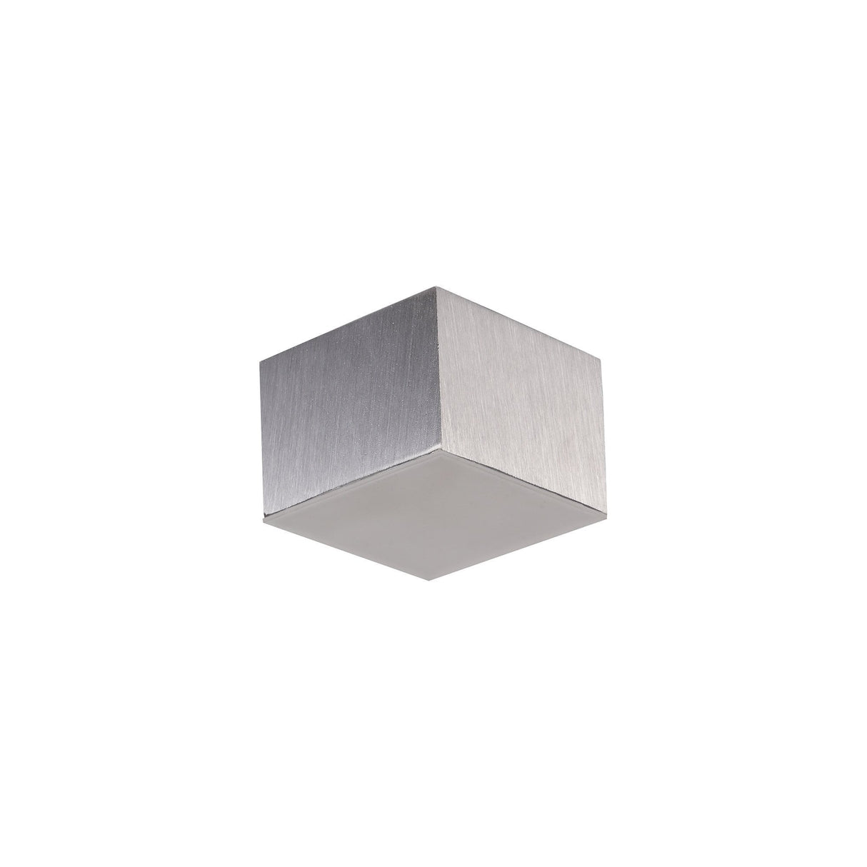 9cm Square LED Spotlight, 10W, Warm White 3000K, Satin Aluminium Finish, 3-Year Warranty