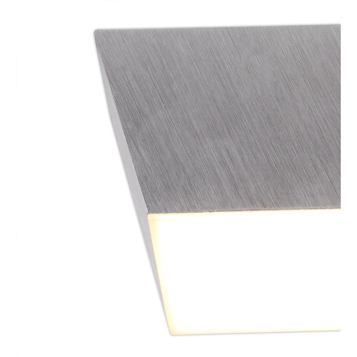 9cm Square LED Spotlight, 10W, Warm White 3000K, Satin Aluminium Finish, 3-Year Warranty