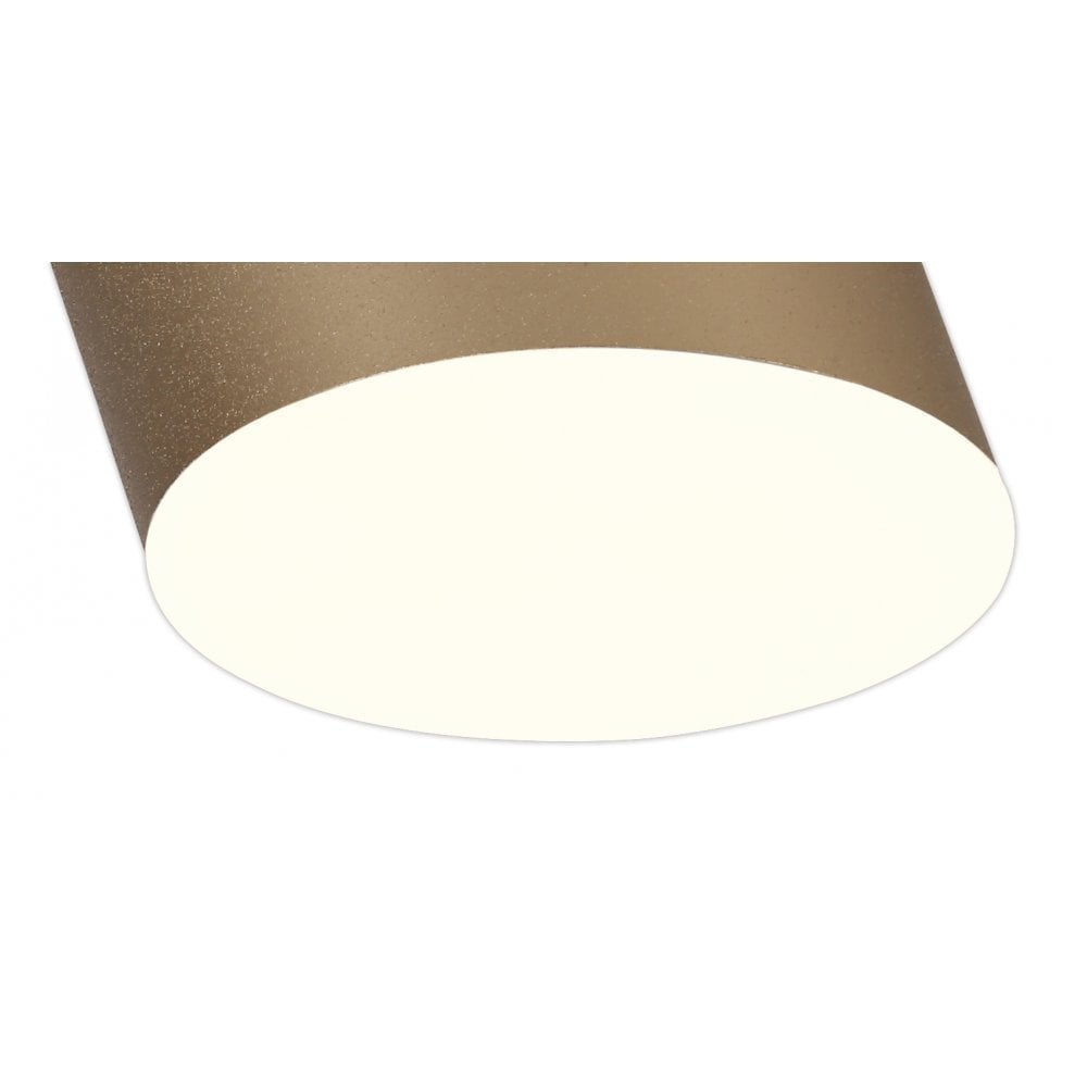 Elegant Satin Gold 10.5cm LED Spotlight, 3000K Warm White, 700lm, 3-Year Warranty