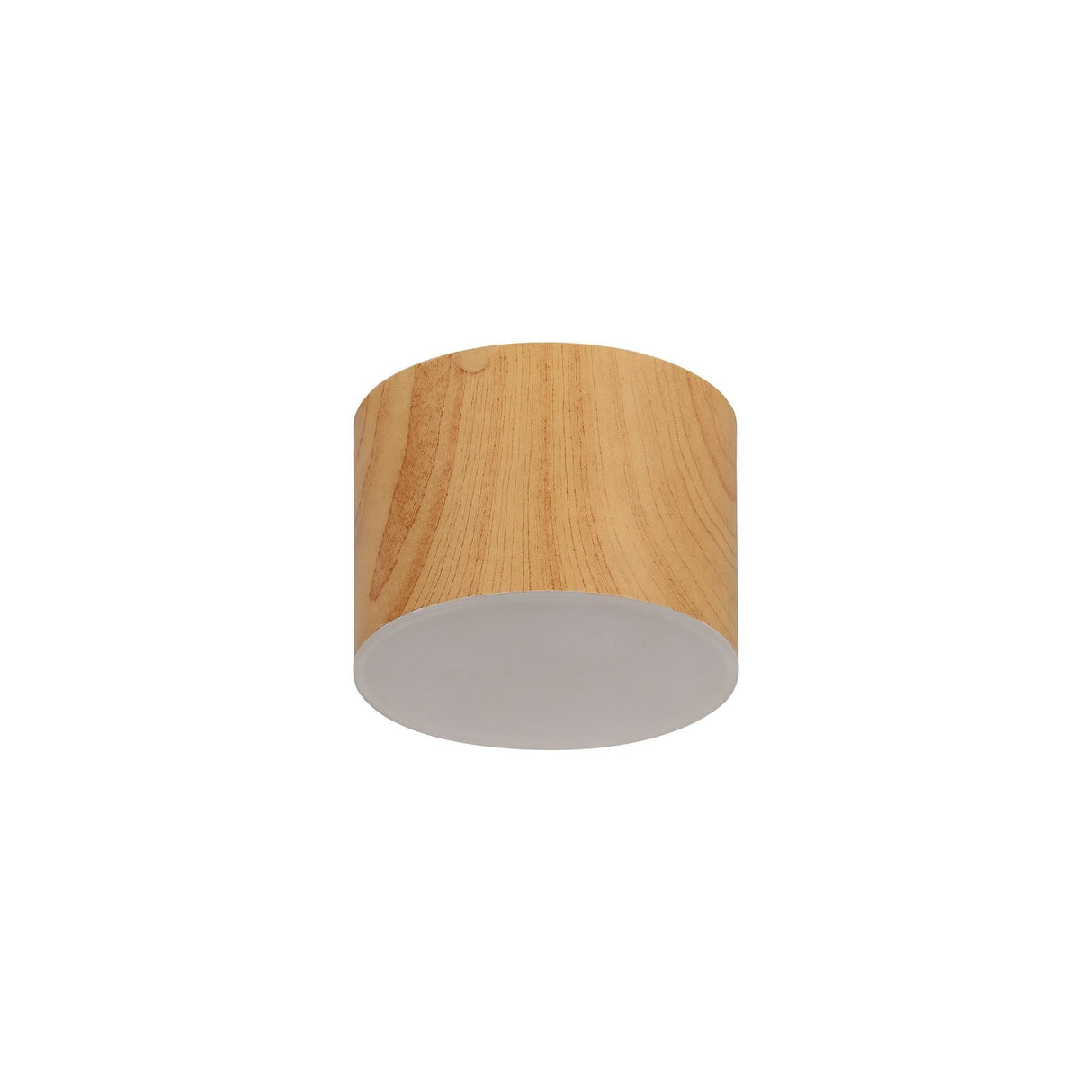 Contemporary Pine Wood LED Spotlight, 10W, 3000K, 700lm, Frosted White Shade, 3-Year Warranty