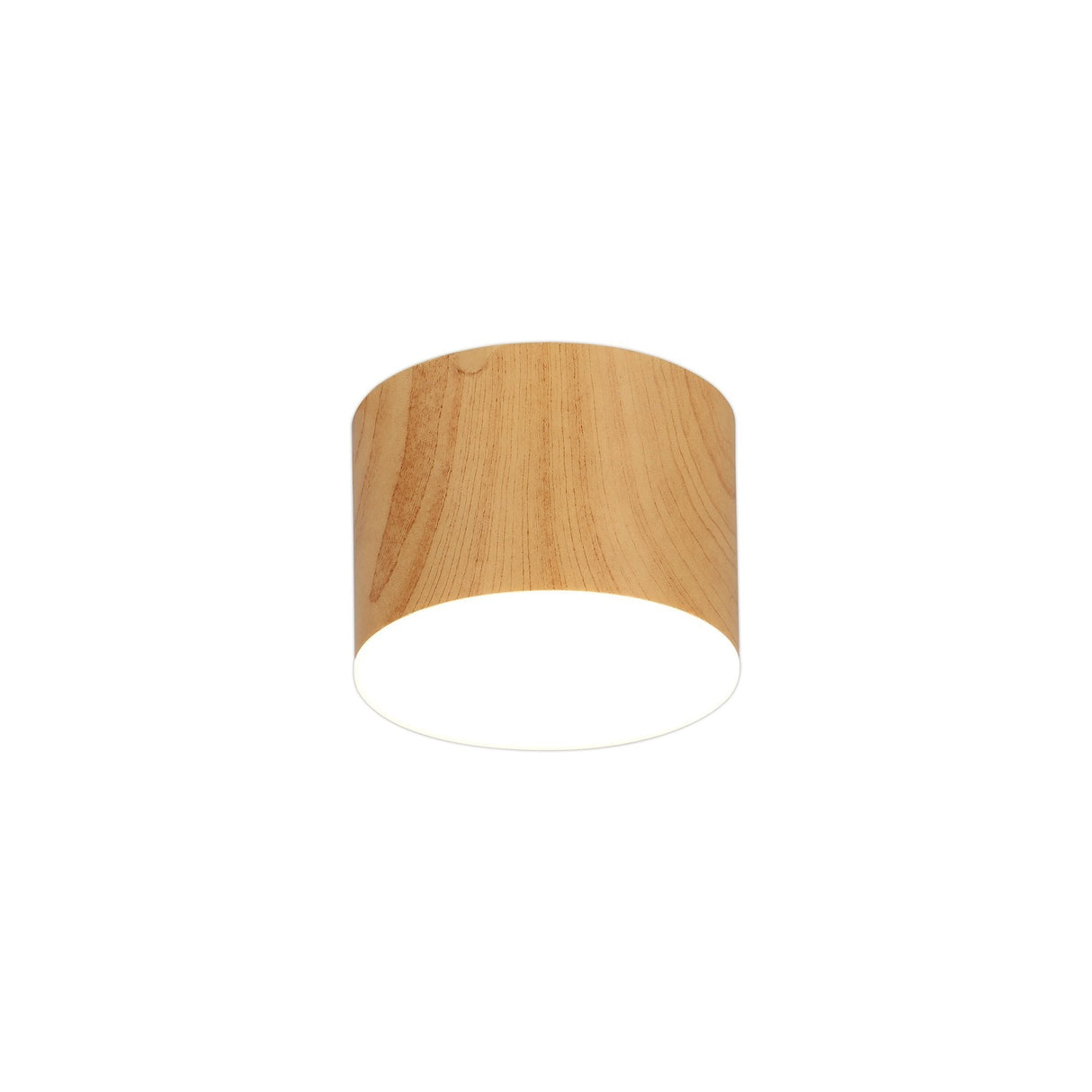 Contemporary Pine Wood LED Spotlight, 10W, 3000K, 700lm, Frosted White Shade, 3-Year Warranty