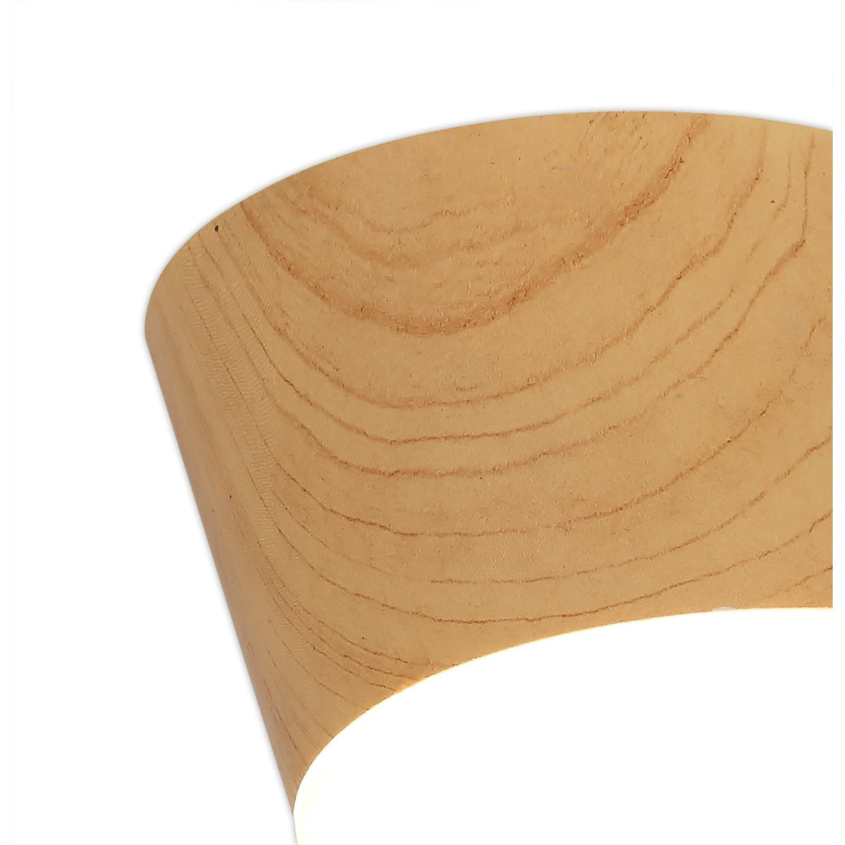 Contemporary Pine Wood LED Spotlight, 10W, 3000K, 700lm, Frosted White Shade, 3-Year Warranty