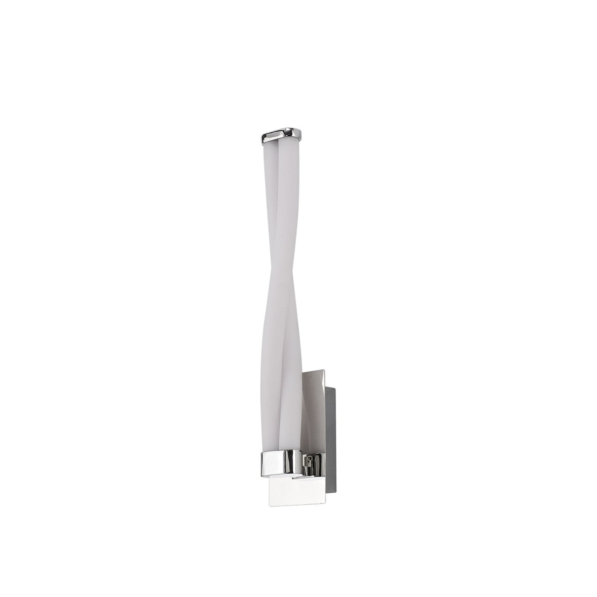 Compact Wall Lamp with Dual 5W LEDs, Warm White 3000K, Polished Chrome Finish, IP44 Rated, 3-Year Warranty