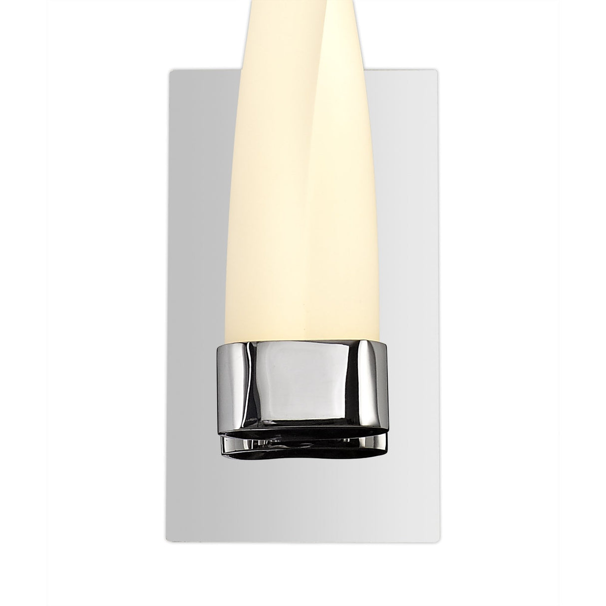 Compact Wall Lamp with Dual 5W LEDs, Warm White 3000K, Polished Chrome Finish, IP44 Rated, 3-Year Warranty