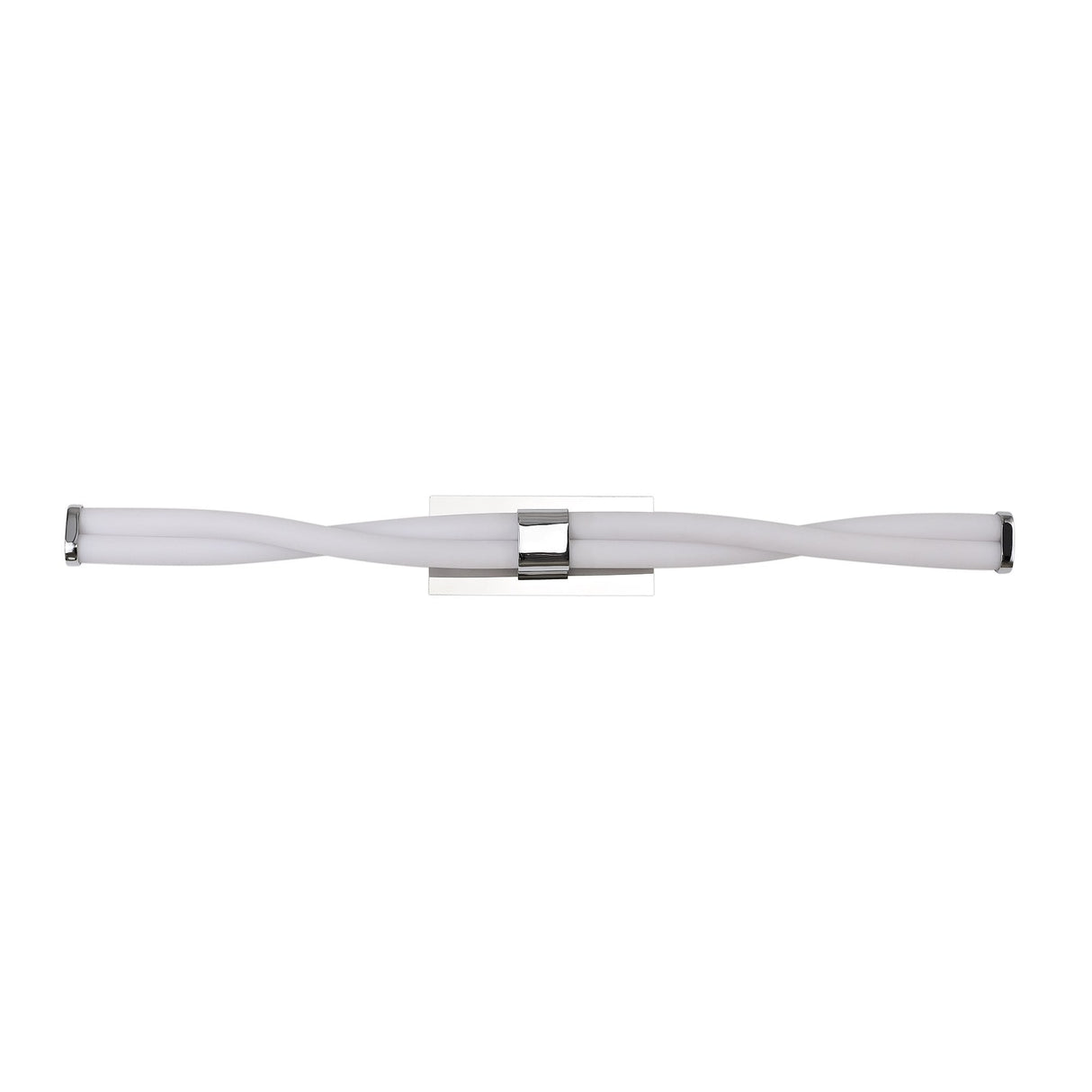 Sleek Chrome Wall Lamp, 2 x 10W Integrated LED, 3000K, 1400lm, IP44, 3-Year Warranty