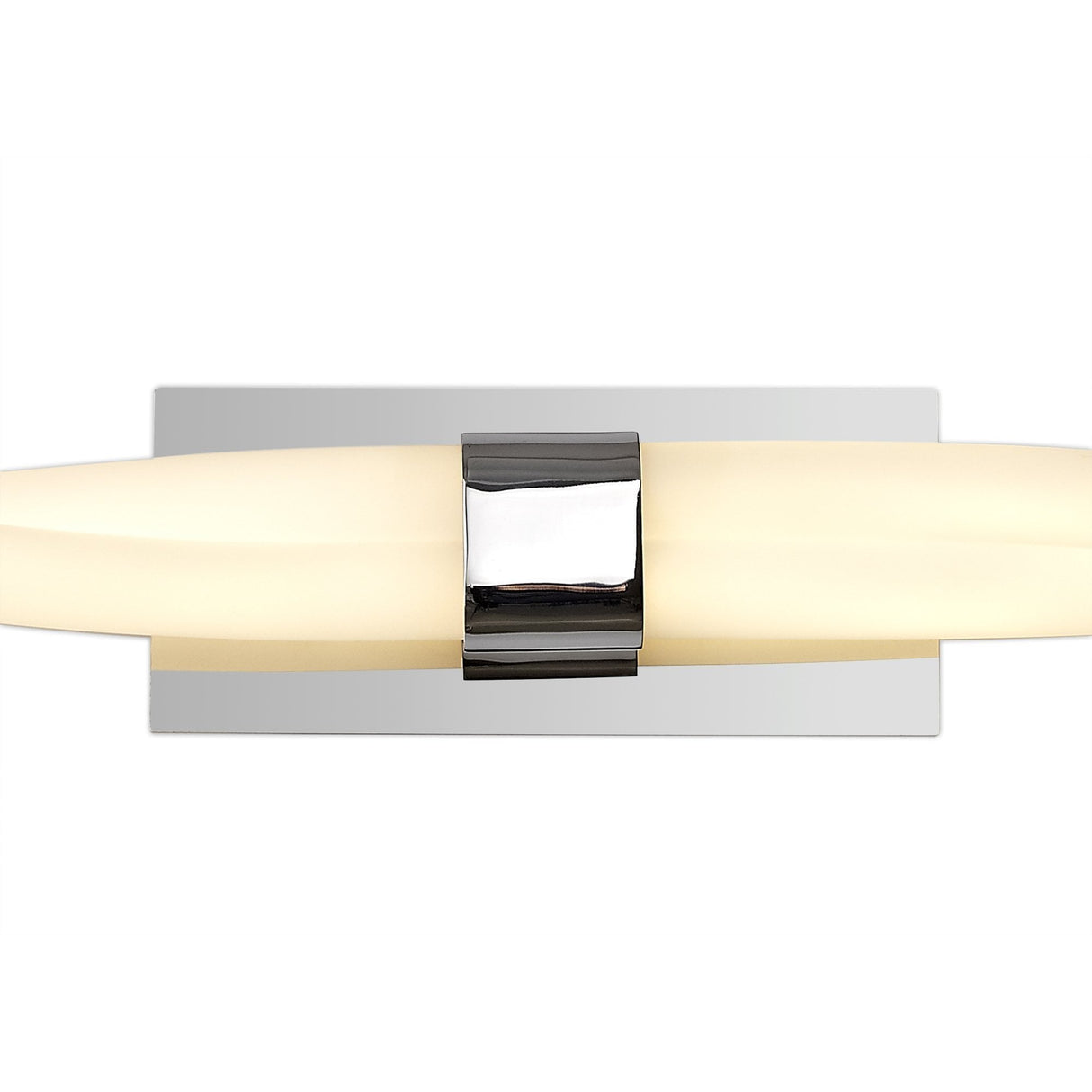 Sleek Chrome Wall Lamp, 2 x 10W Integrated LED, 3000K, 1400lm, IP44, 3-Year Warranty